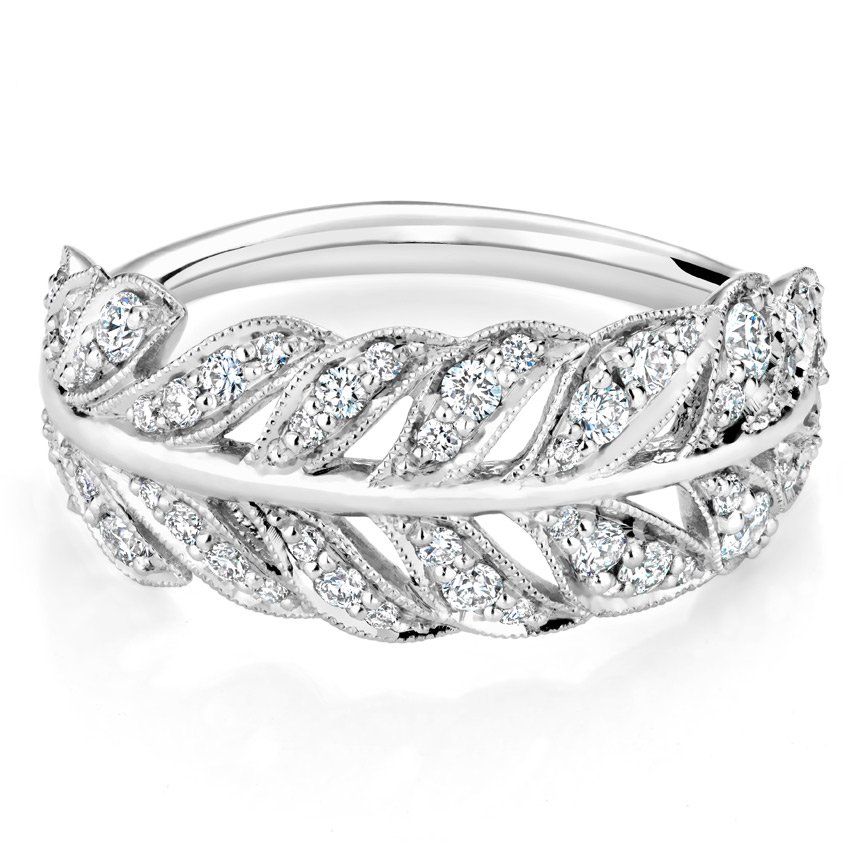 Feather Diamond Ring (1/2 ct. tw.) in Platinum | Brilliant Earth
