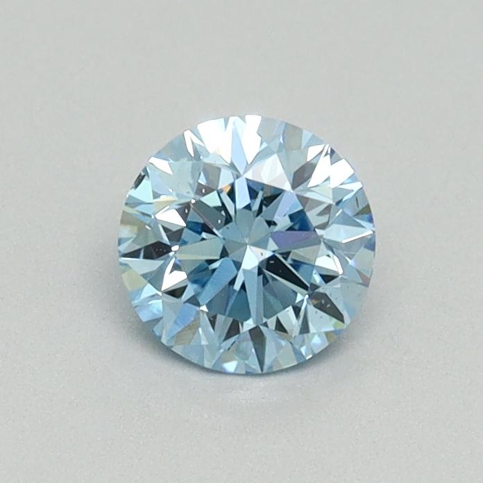 0.50 Ct. Fancy Vivid Blue Round Lab Grown Diamond