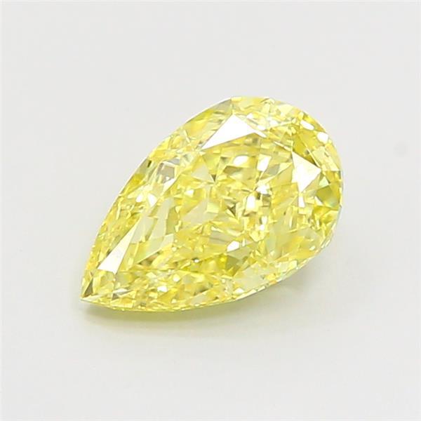 1.01 Ct. Fancy Intense Yellow Pear Lab Grown Diamond