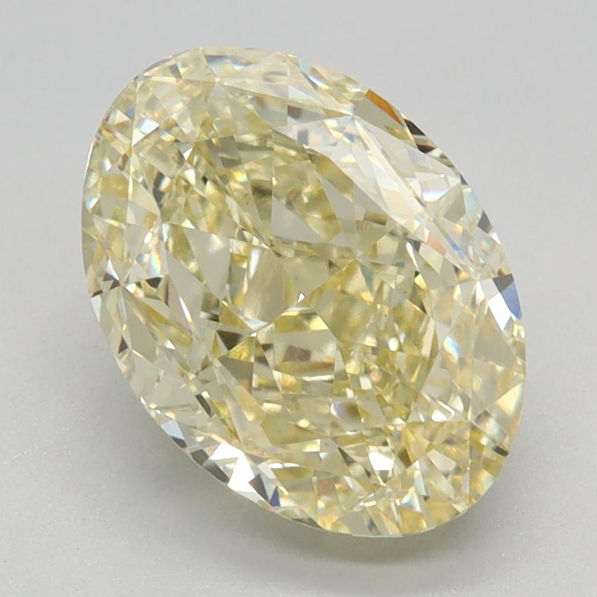 3.08 Ct. Fancy Intense Yellow Oval Lab Grown Diamond