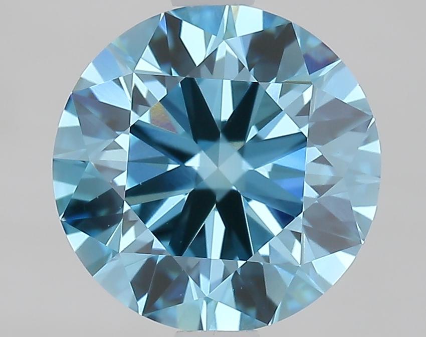 2.00 Ct. Fancy Vivid Blue Round Lab Grown Diamond