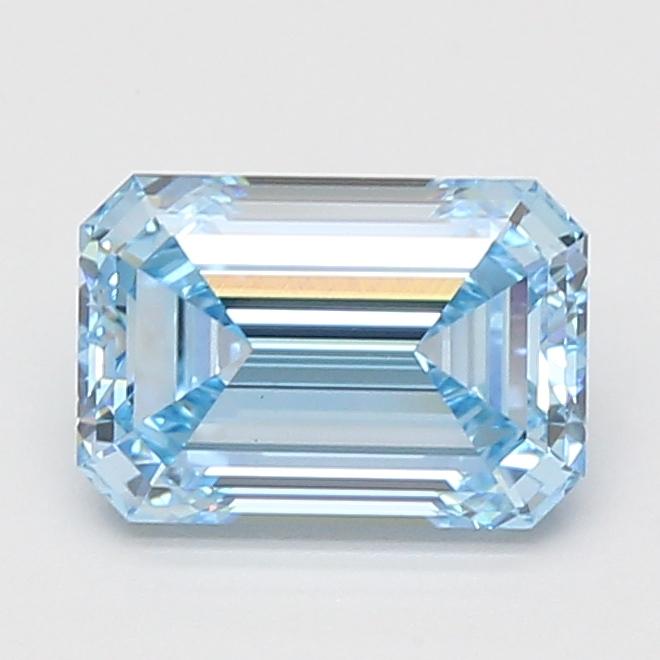 2.10 Ct. Fancy Vivid Blue Emerald Lab Grown Diamond