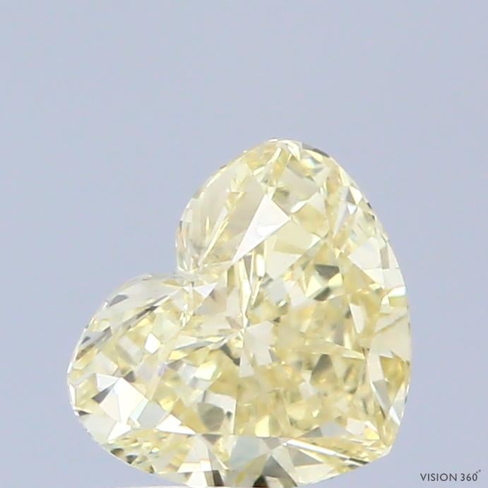 0.73 Ct. Fancy Yellow Heart Lab Grown Diamond