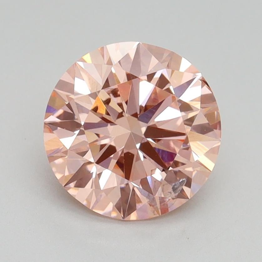 1.70 Ct. Fancy Intense Pink Round Lab Grown Diamond