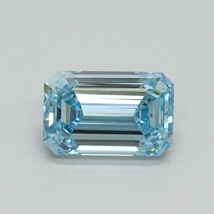 0.50 Ct. Fancy Vivid Blue Emerald Lab Grown Diamond