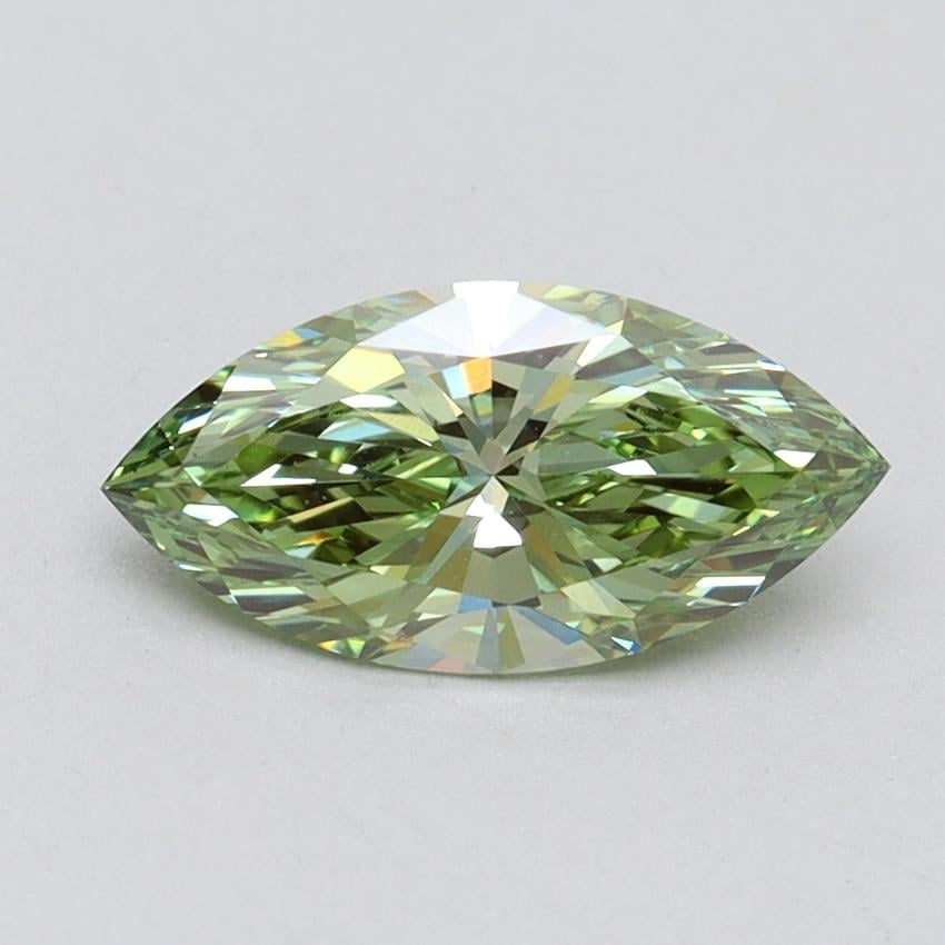 1.04 Ct. Fancy Vivid Green Marquise Lab Grown Diamond