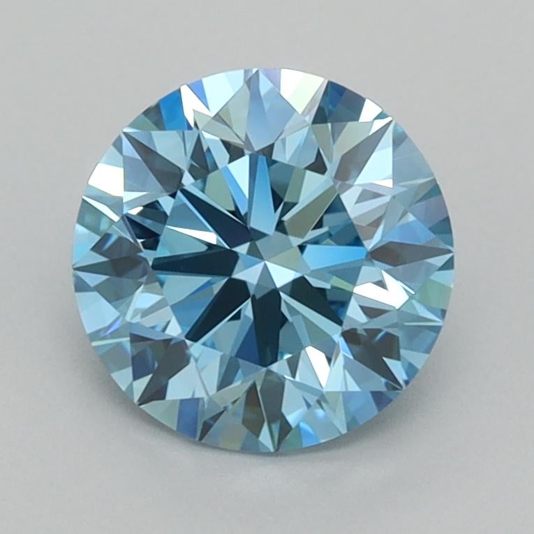 1.52 Ct. Fancy Vivid  Blue Round Lab Grown Diamond