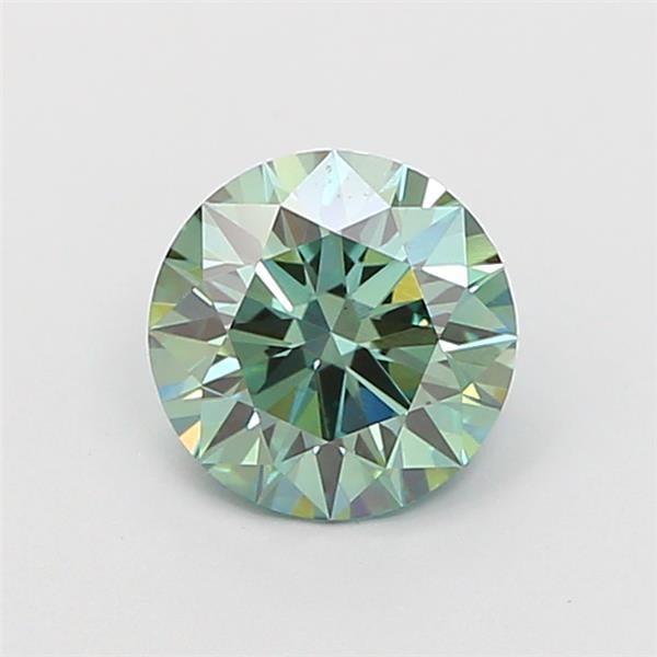 1.01 Ct. Fancy Vivid  Green Round Lab Grown Diamond