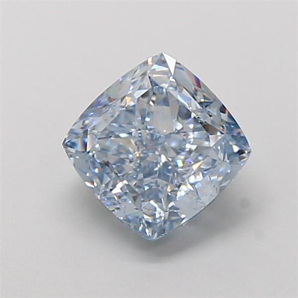 1.66 Ct. Fancy Vivid  Blue Cushion Lab Grown Diamond