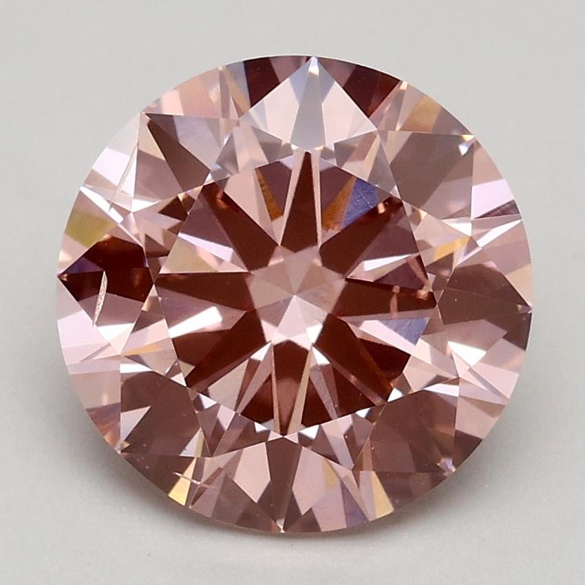 2.20 Ct. Fancy Intense Pink Round Lab Grown Diamond