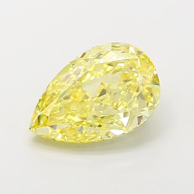2.06 Ct. Fancy Intense  Yellow Pear Lab Grown Diamond