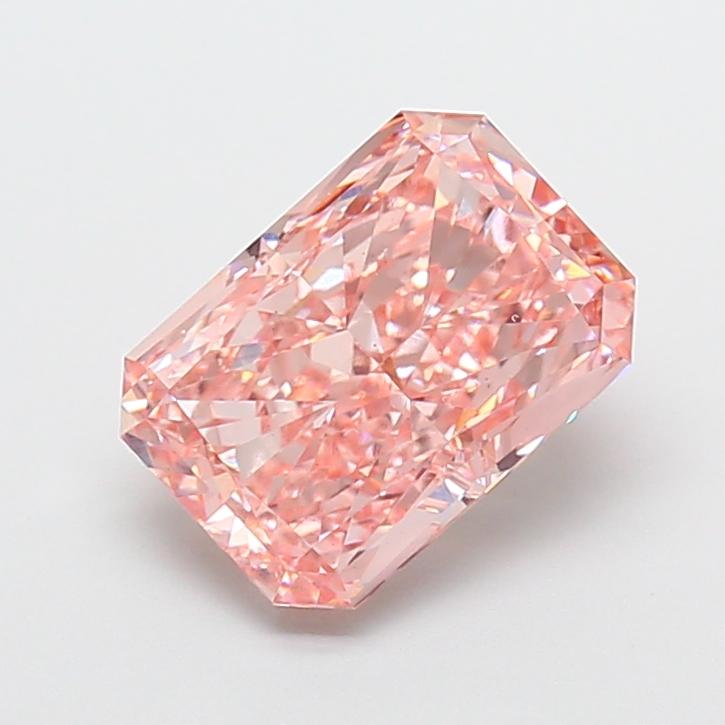 4.01 Ct. Fancy Vivid Pink Radiant Lab Grown Diamond