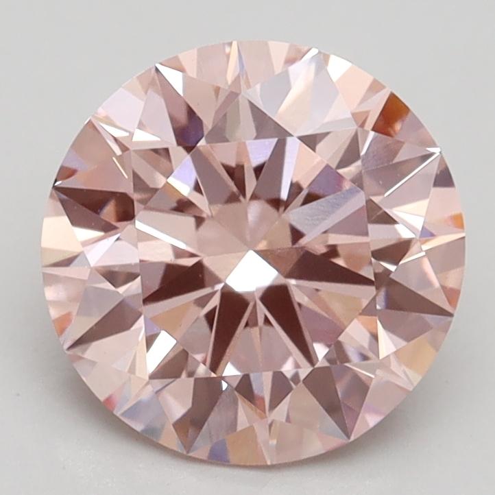 2.11 Ct. Fancy Intense Pink Round Lab Grown Diamond