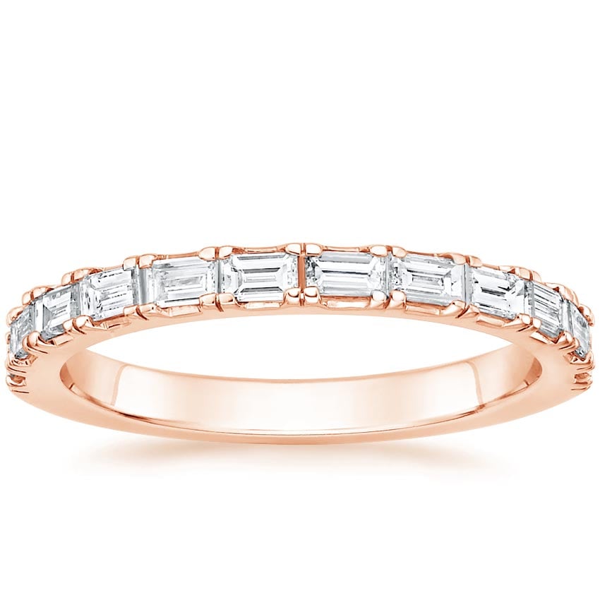 Rose gold diamond engagement ring with surprise diamond details