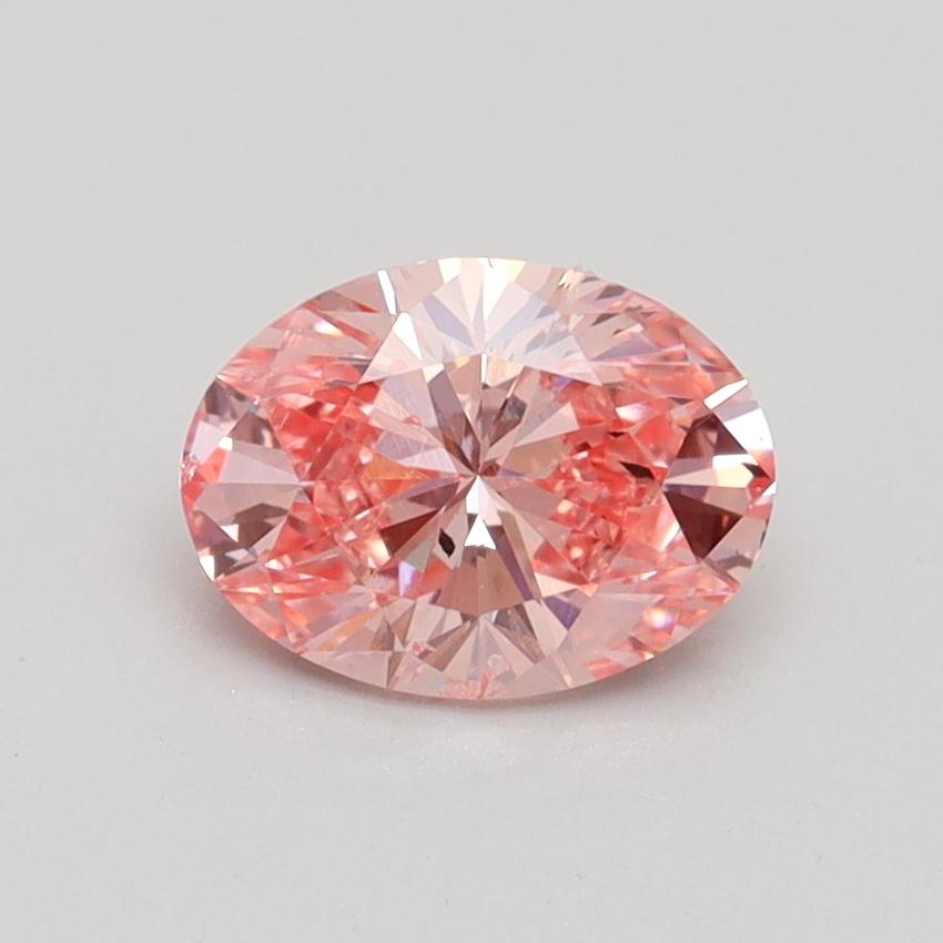 1.01 Ct. Fancy Intense Pink Oval Lab Grown Diamond