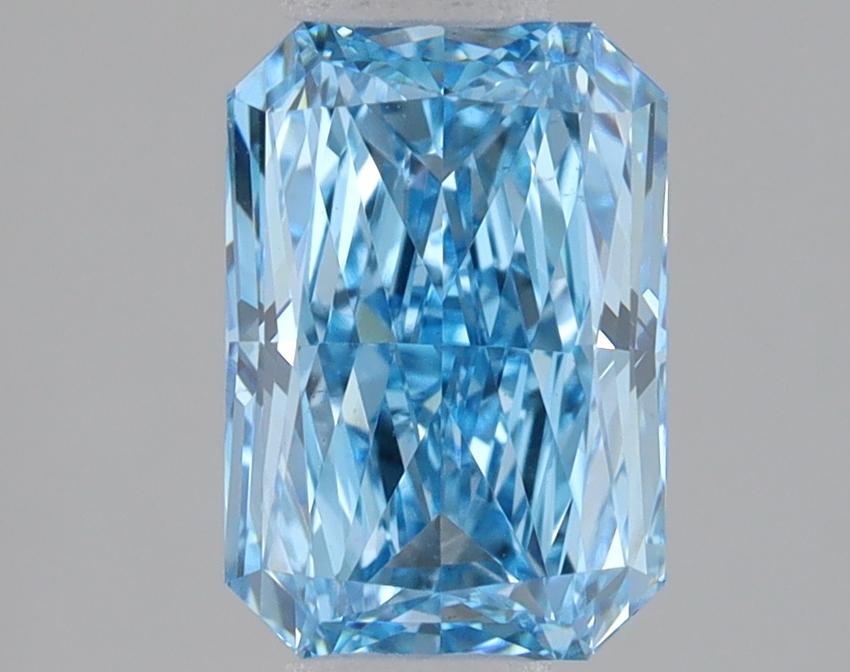 1.58 Ct. Fancy Vivid Blue Radiant Lab Grown Diamond