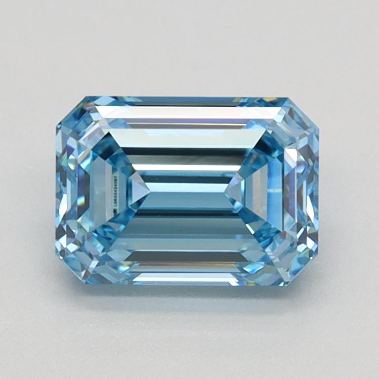 1.09 Ct. Fancy Vivid Blue Emerald Lab Grown Diamond