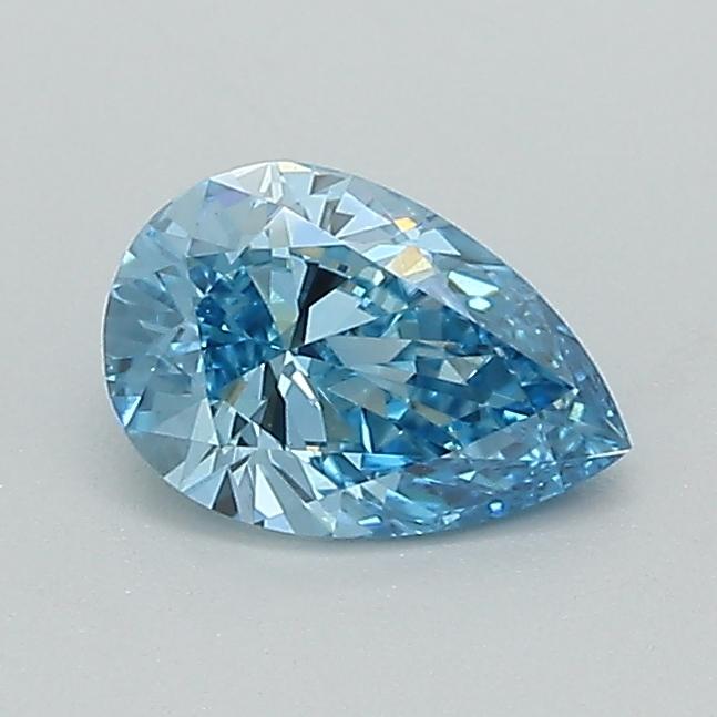 0.53 Ct. Fancy Vivid Blue Pear Lab Grown Diamond
