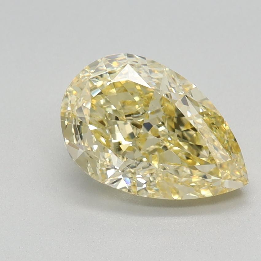 1.29 Ct. Fancy Vivid Yellow Pear Lab Grown Diamond