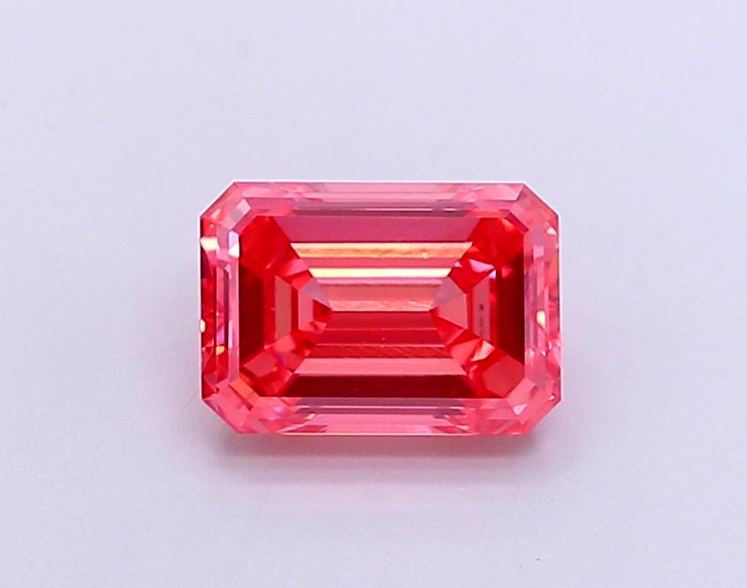 1.5 Ct. Fancy Vivid Pink Emerald Lab Grown Diamond