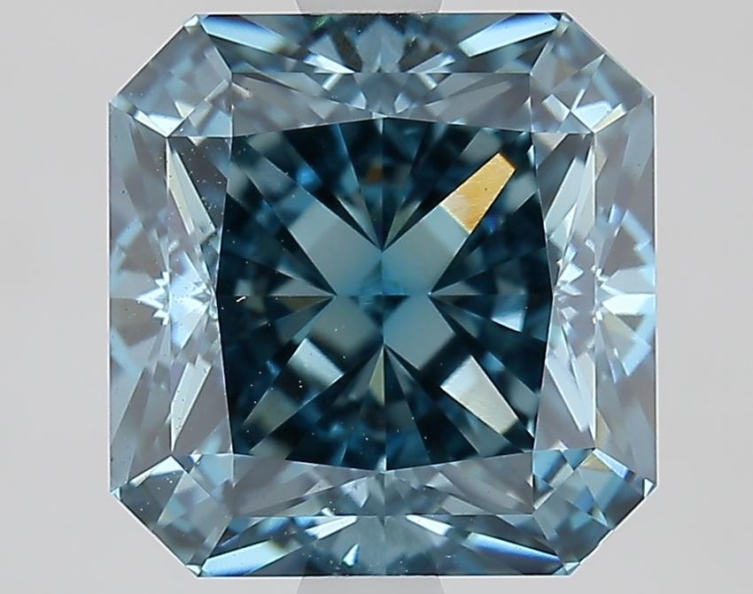 3.27 Ct. Fancy Vivid Blue Radiant Lab Grown Diamond