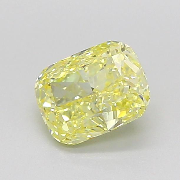 1.01 Ct. Fancy Intense Yellow Cushion Lab Grown Diamond