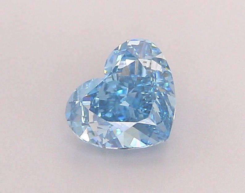 1.26 Ct. Fancy Vivid Blue Heart Lab Grown Diamond