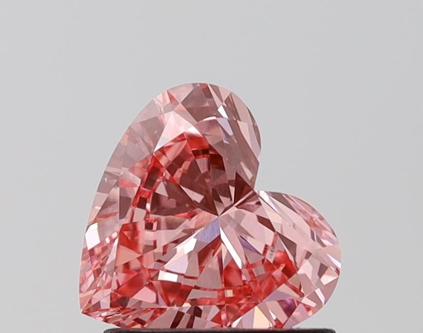 1.22 Ct. Fancy Vivid Pink Heart Lab Grown Diamond