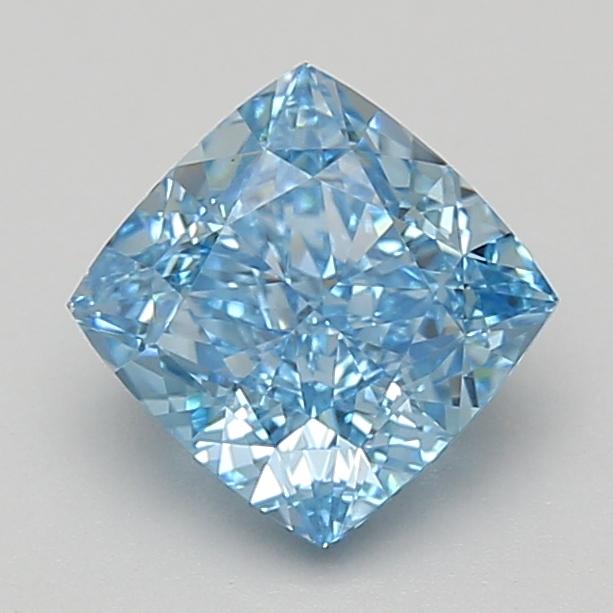 1.91 Ct. Fancy Vivid Blue Cushion Lab Grown Diamond