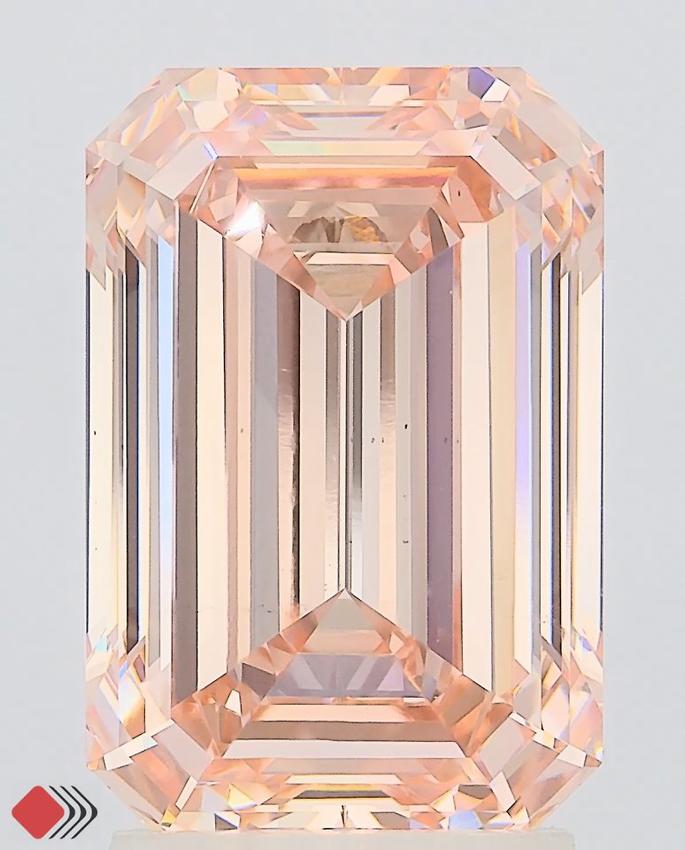 3.28 Ct. Fancy Intense Pink Emerald Lab Grown Diamond