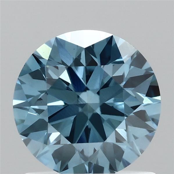 1.08 Ct. Fancy Vivid Blue Round Lab Grown Diamond