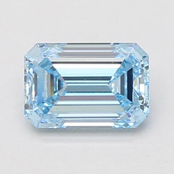 1.10 Ct. Fancy Vivid Blue Emerald Lab Grown Diamond