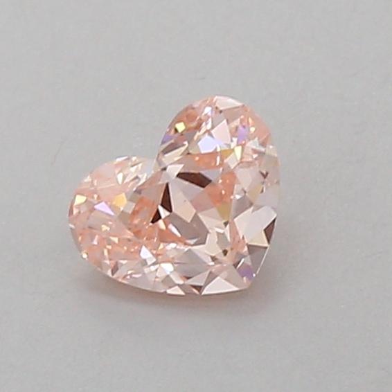 0.53 Ct. Fancy Intense Pink Heart Lab Grown Diamond