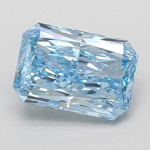 1.57 Ct. Fancy Vivid Blue Radiant Lab Grown Diamond