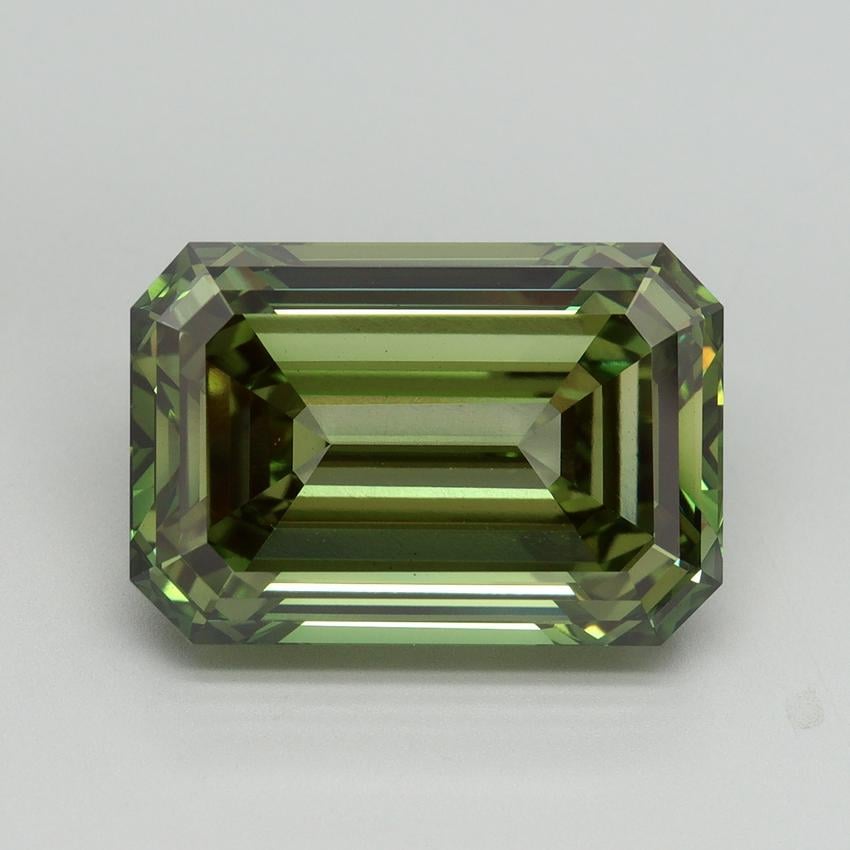 10.03 Ct. Fancy Vivid Green Emerald Lab Grown Diamond