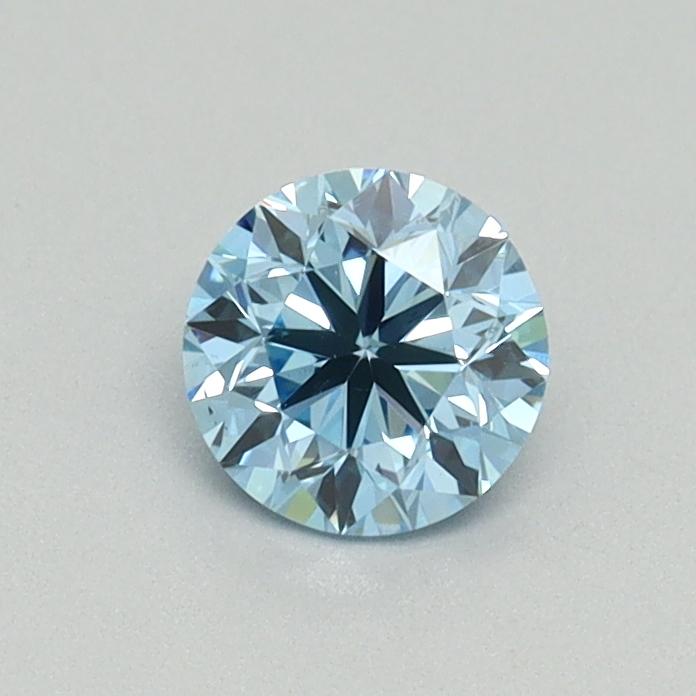 0.50 Ct. Fancy Vivid Blue Round Lab Grown Diamond
