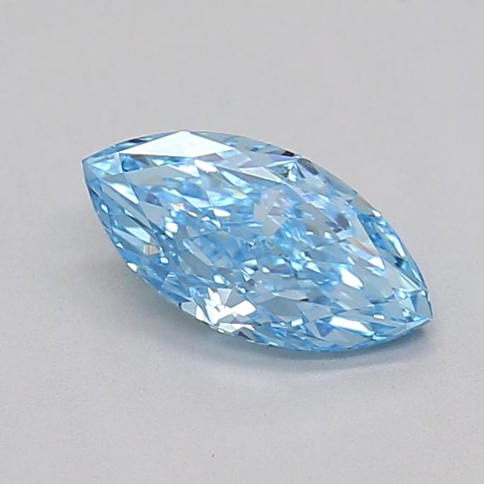 0.71 Ct. Fancy Vivid  Blue Marquise Lab Grown Diamond