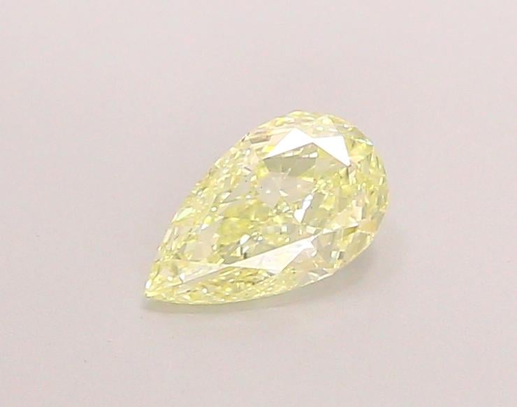 0.81 Ct. Fancy Light Yellow Pear Lab Grown Diamond