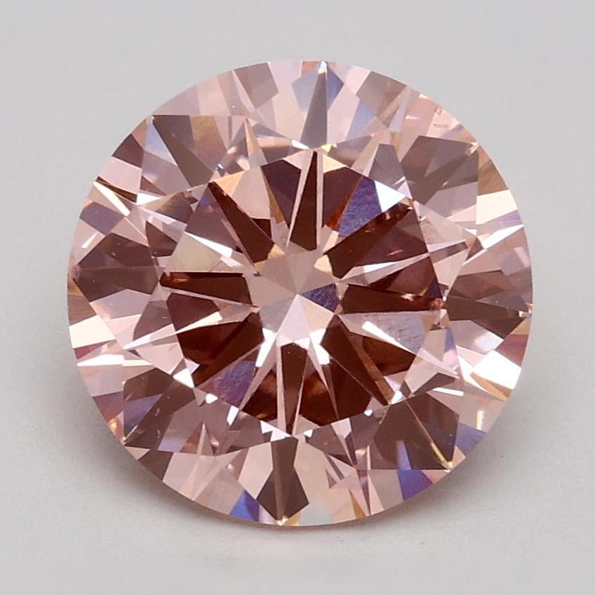 1.82 Ct. Fancy Intense Pink Round Lab Grown Diamond