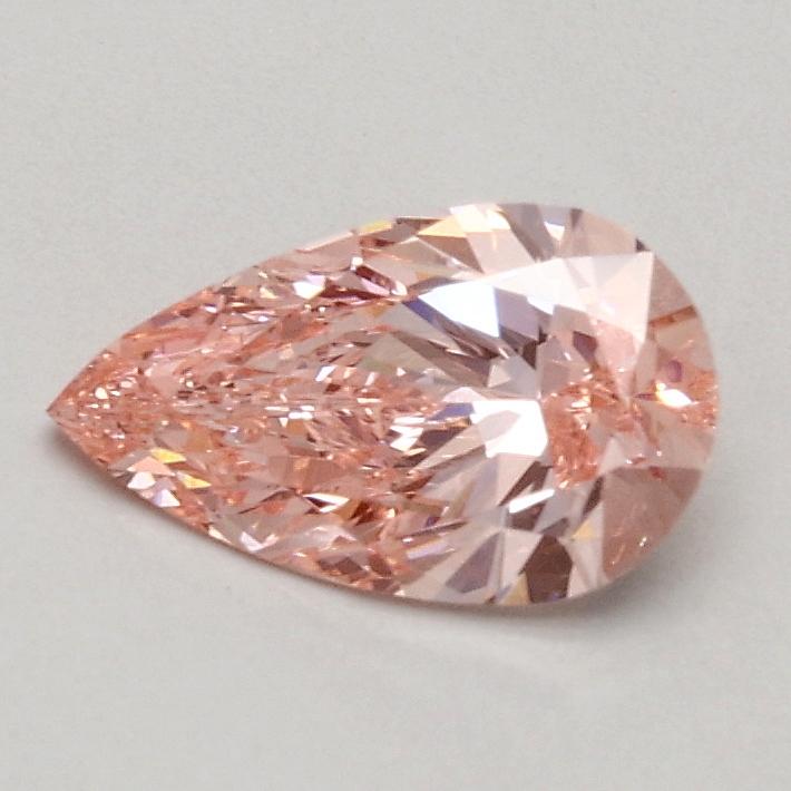 0.51 Ct. Fancy Vivid Pink Pear Lab Grown Diamond