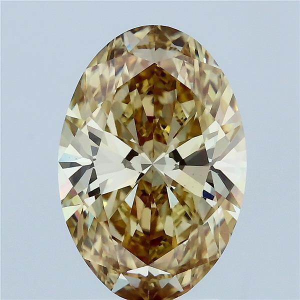 3.01 Ct. Fancy Intense Yellow Oval Lab Grown Diamond