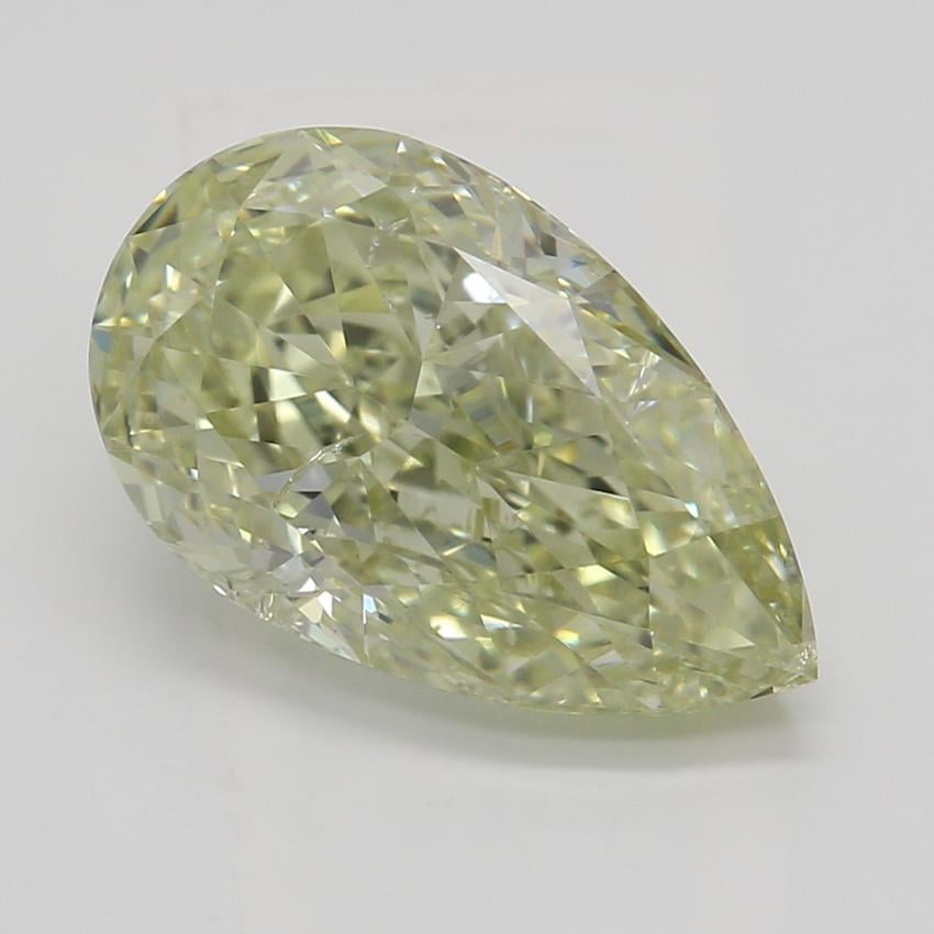 2.09 Ct. Fancy Grayish Greenish Yellow Pear Diamond