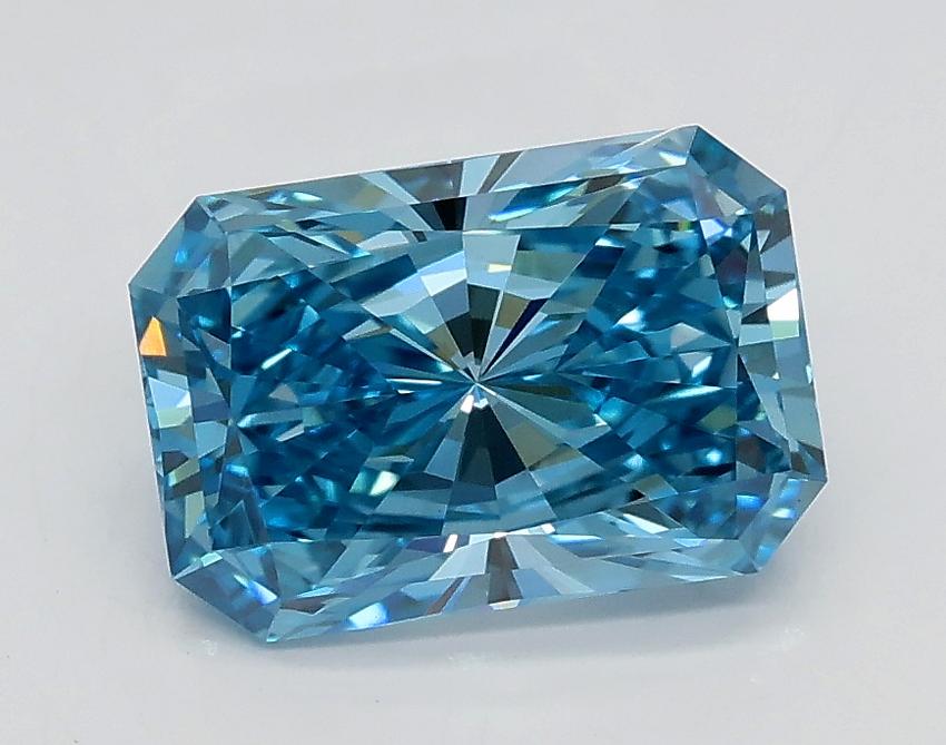 1.50 Ct. Fancy Vivid Blue Radiant Lab Grown Diamond