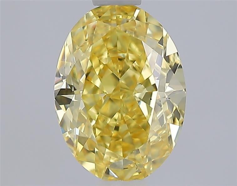 1.59 Ct. Fancy Intense Yellow Oval Lab Grown Diamond