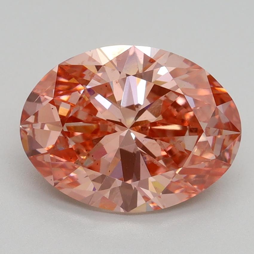 3.00 Ct. Fancy Vivid Pink Oval Lab Grown Diamond