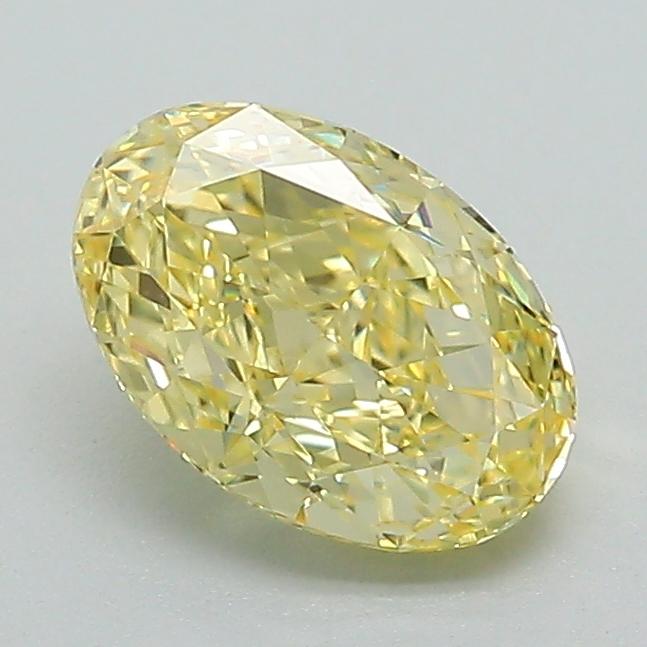1.14 Ct. Fancy Intense Yellow Oval Lab Grown Diamond