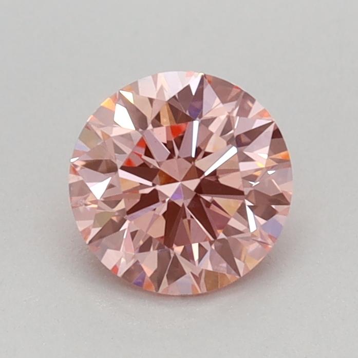 0.55 Ct. Fancy Vivid Pink Round Lab Grown Diamond