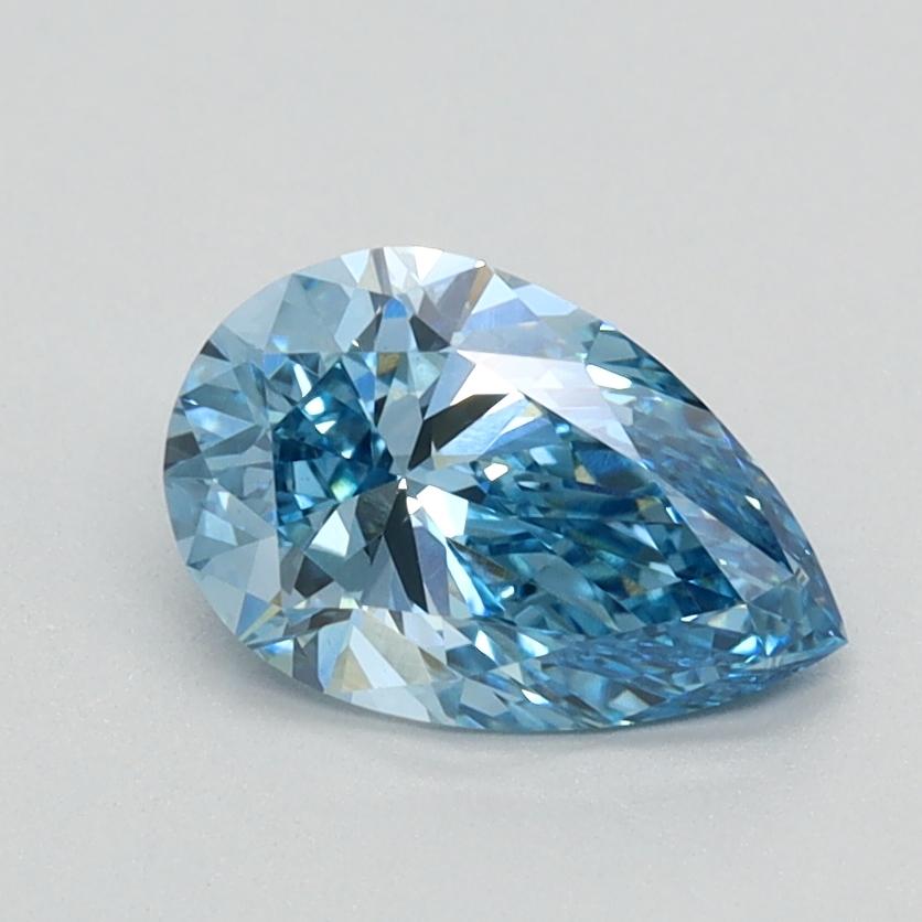 0.85 Ct. Fancy Vivid Blue Pear Lab Grown Diamond