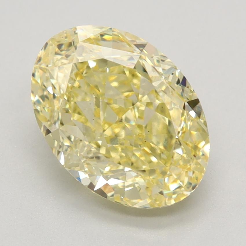 2.41 Ct. Fancy Intense Yellow Oval Lab Grown Diamond