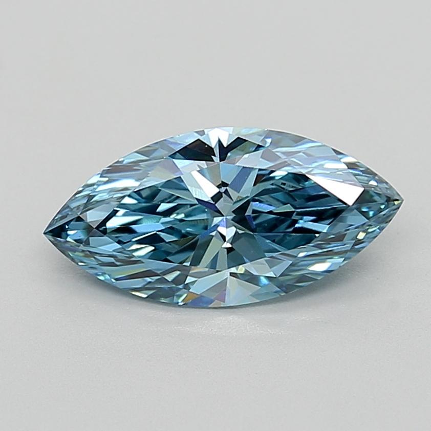 2.03 Ct. Fancy Vivid  Blue Marquise Lab Grown Diamond